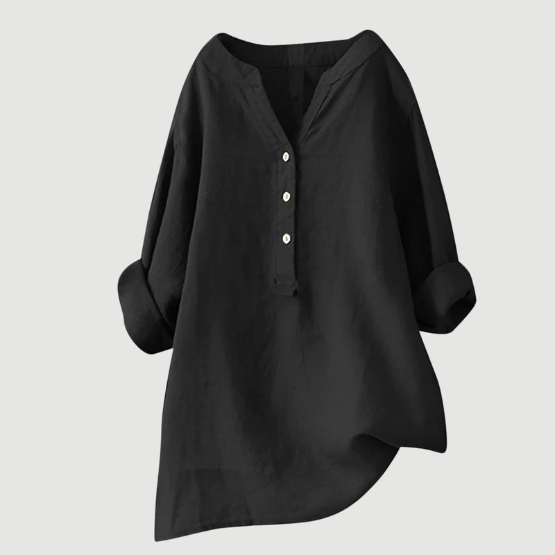 Margot - Comfortable Linen Blouse