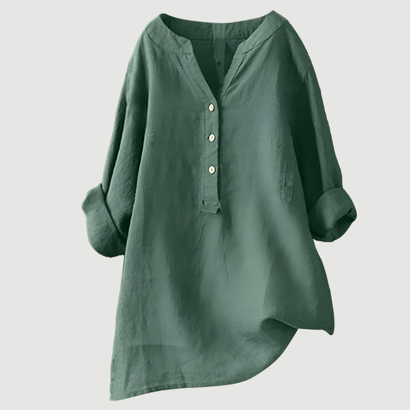 Margot - Comfortable Linen Blouse