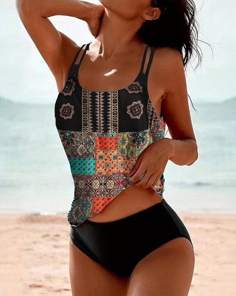 Delilah | Bohemian Patchwork Bikini Top