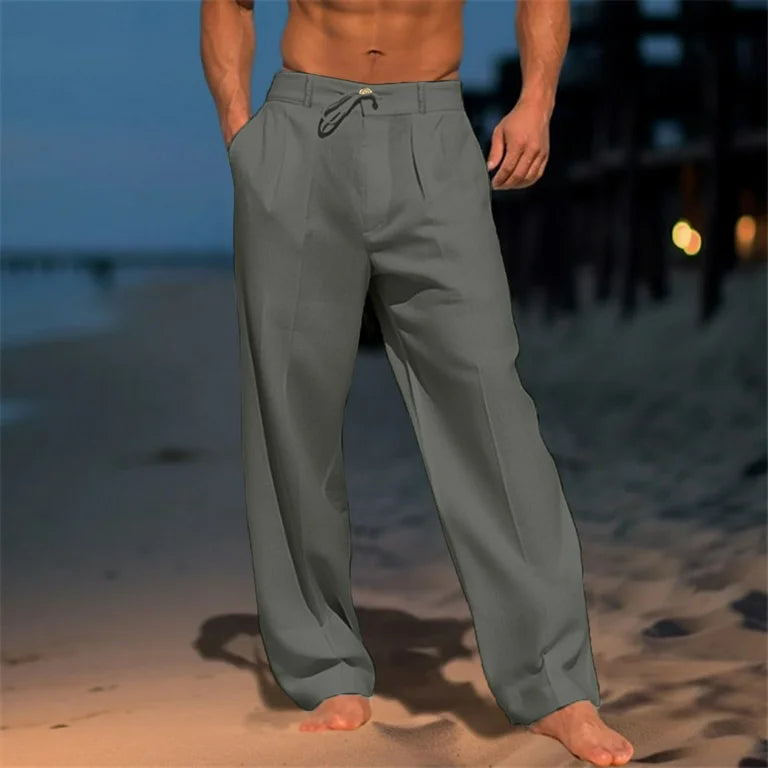 Keith | Relaxed  Linen Beach Pants Men