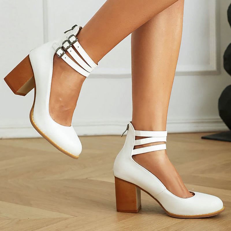 Jasmine | Stylish Comfortable Block Heel Pumps