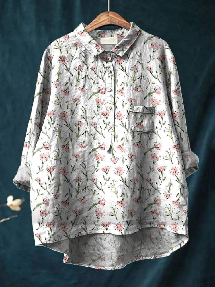 Bella | Soft Pastel Floral Shirt