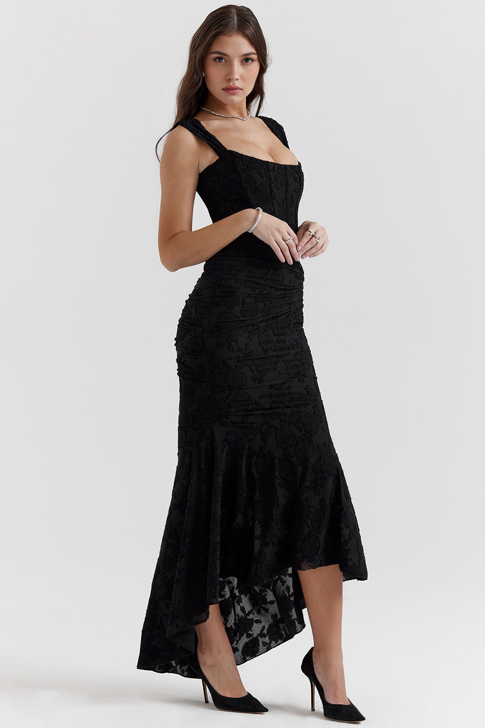 Alicia | Romantic Lace Detail Gown
