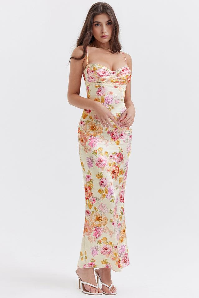 Julie | Elegant Floral Bodycon Dress