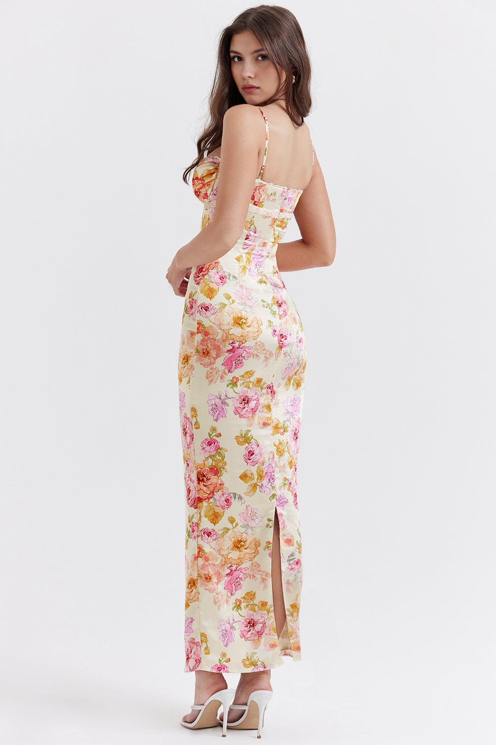 Julie | Elegant Floral Bodycon Dress