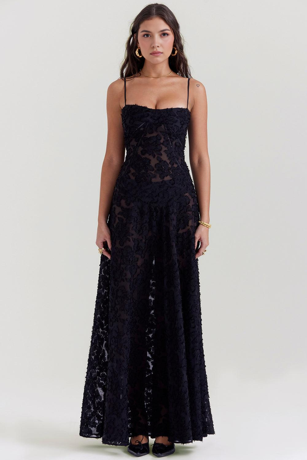 Isla | Elegant Orchid Maxi Dress