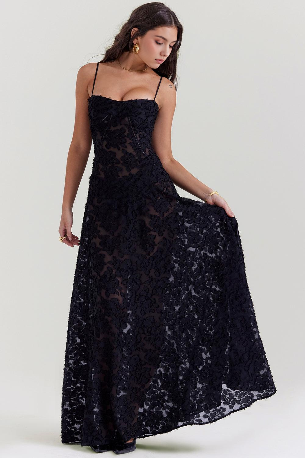 Isla | Elegant Orchid Maxi Dress
