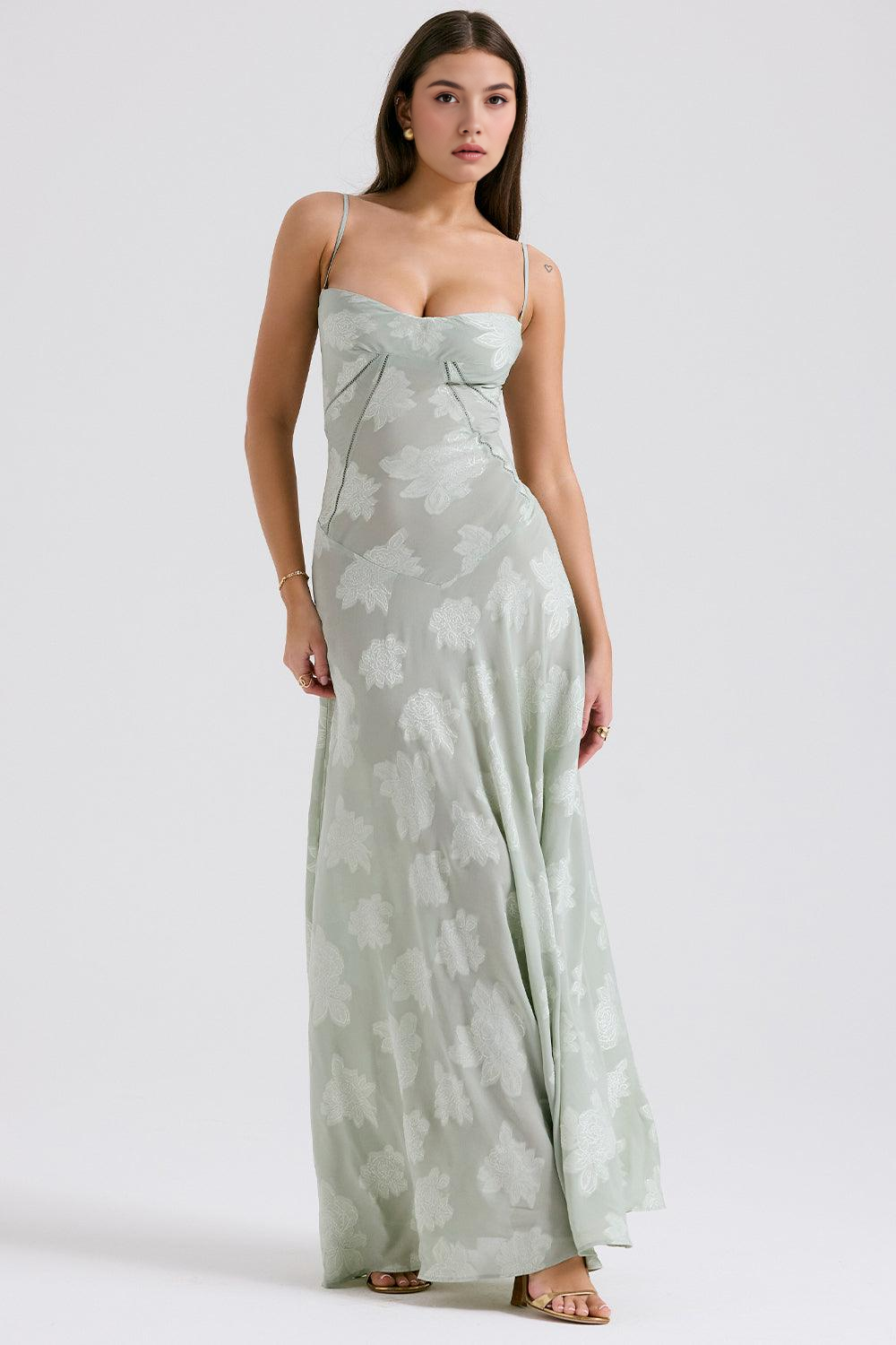 Isla | Elegant Orchid Maxi Dress