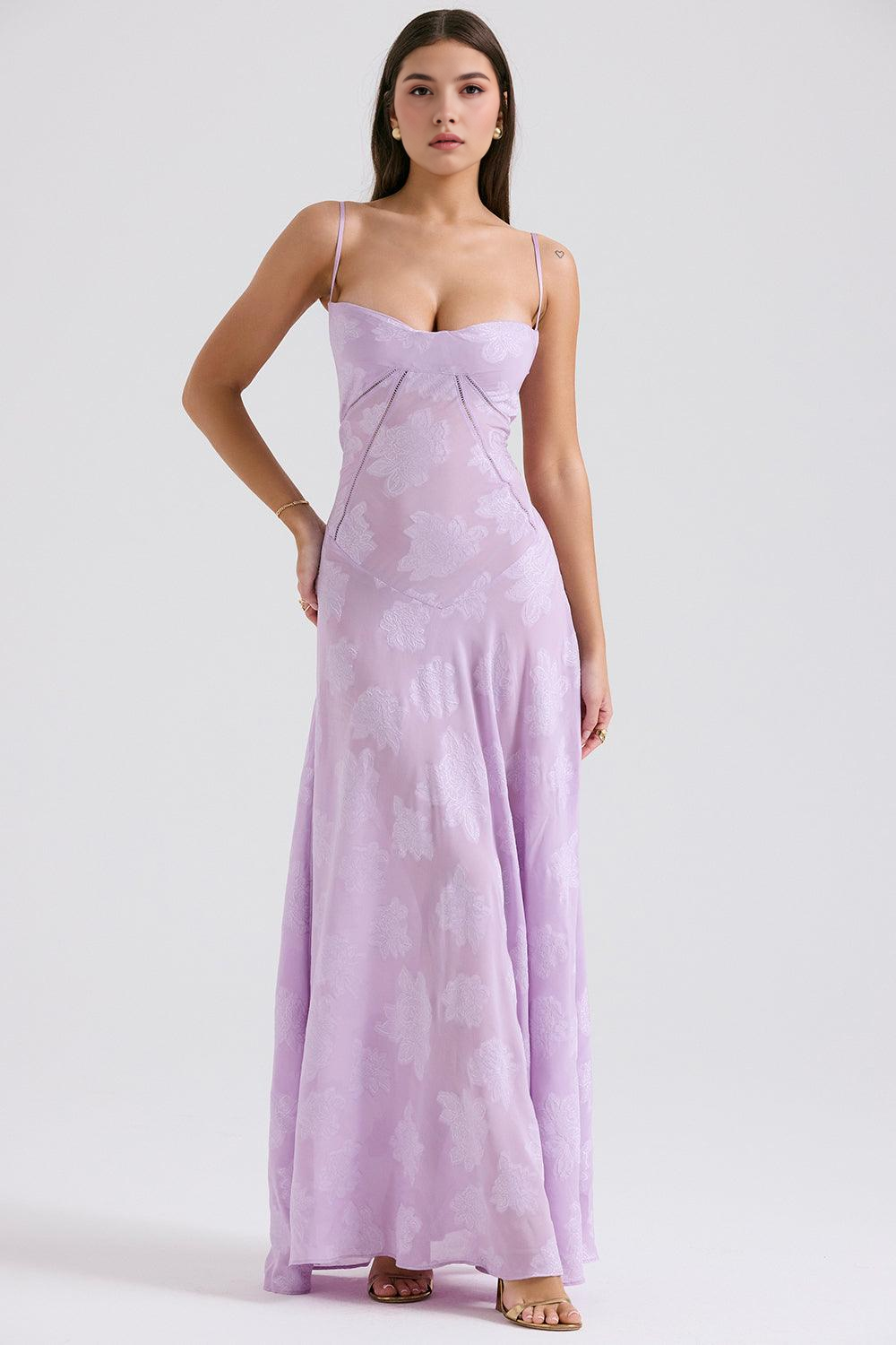 Isla | Elegant Orchid Maxi Dress