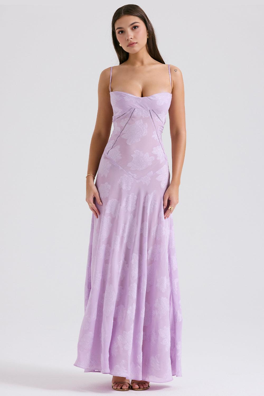 Isla | Elegant Orchid Maxi Dress
