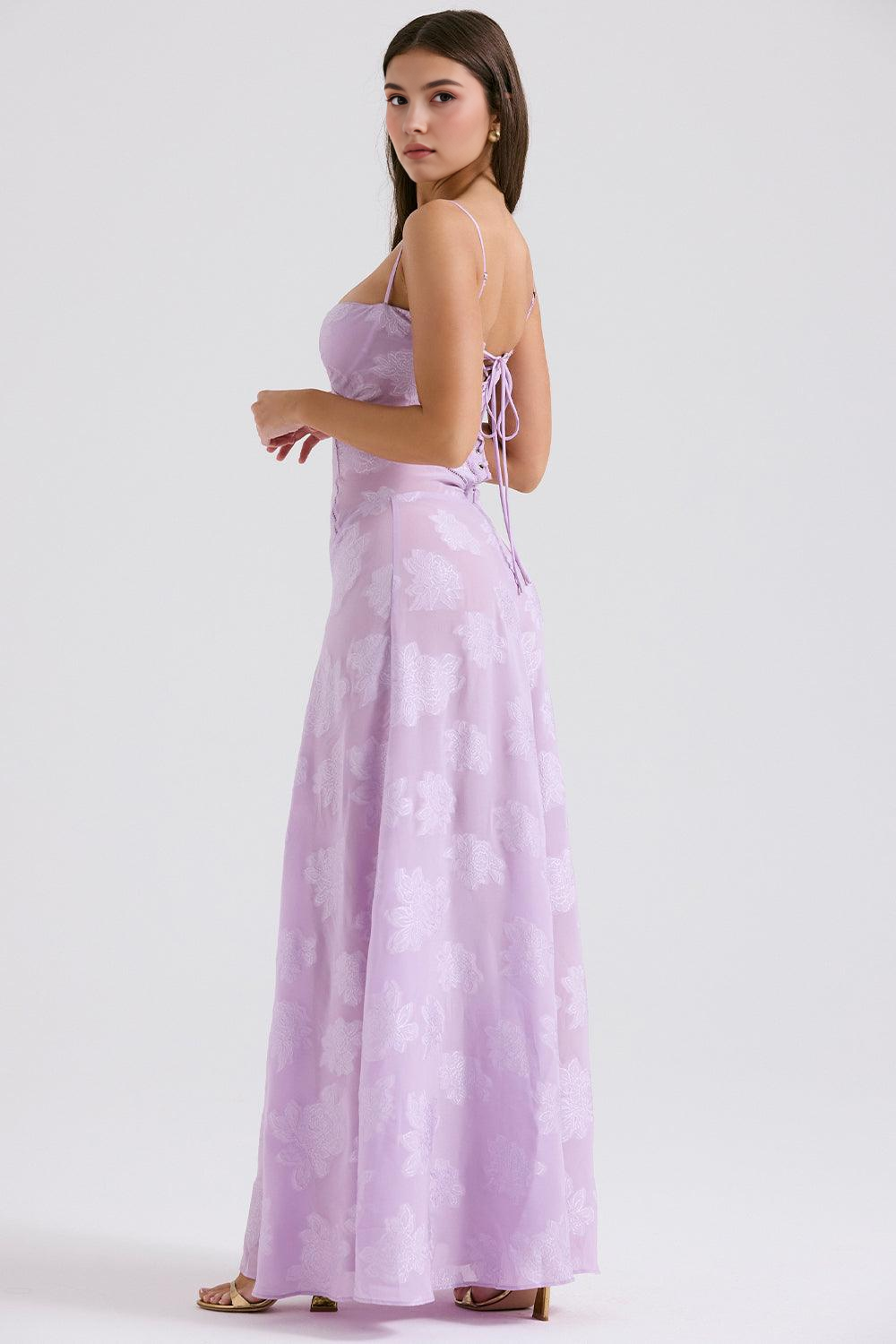 Isla | Elegant Orchid Maxi Dress