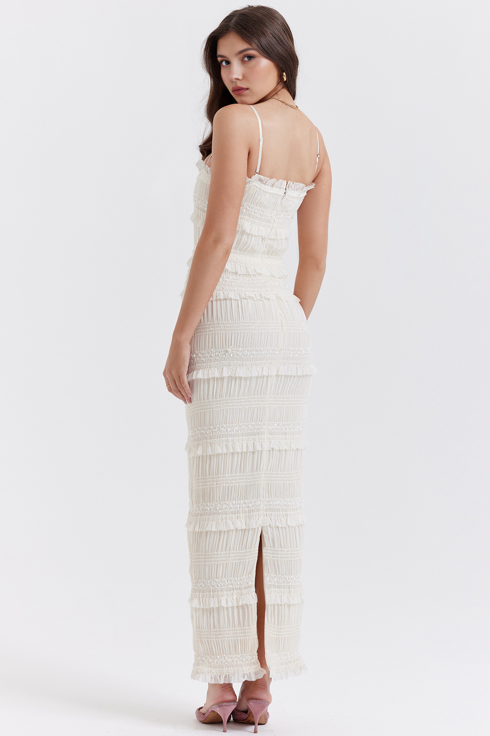 Ada | Elegant Ruffle Maxi Dress