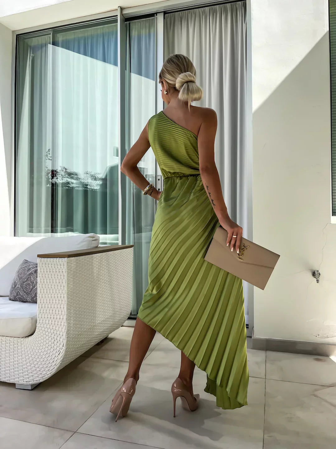 Chloe | Elegant Pleated Summer Dress