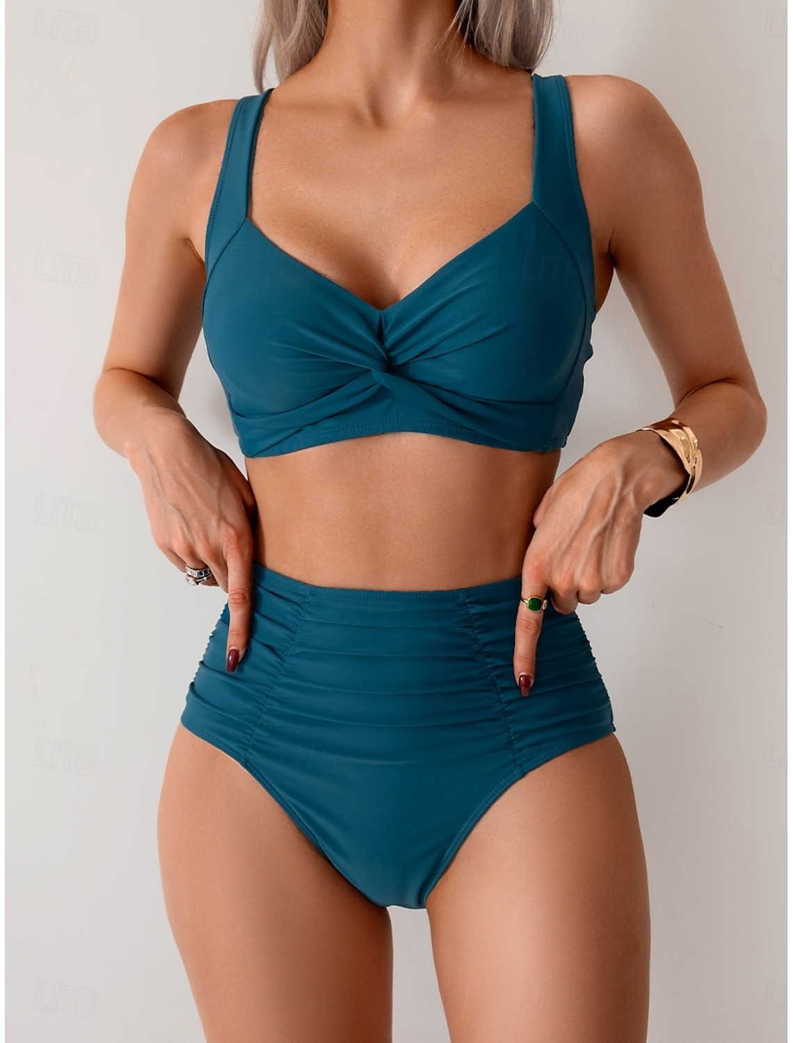 Ava | Trendy Textured Bikini Look