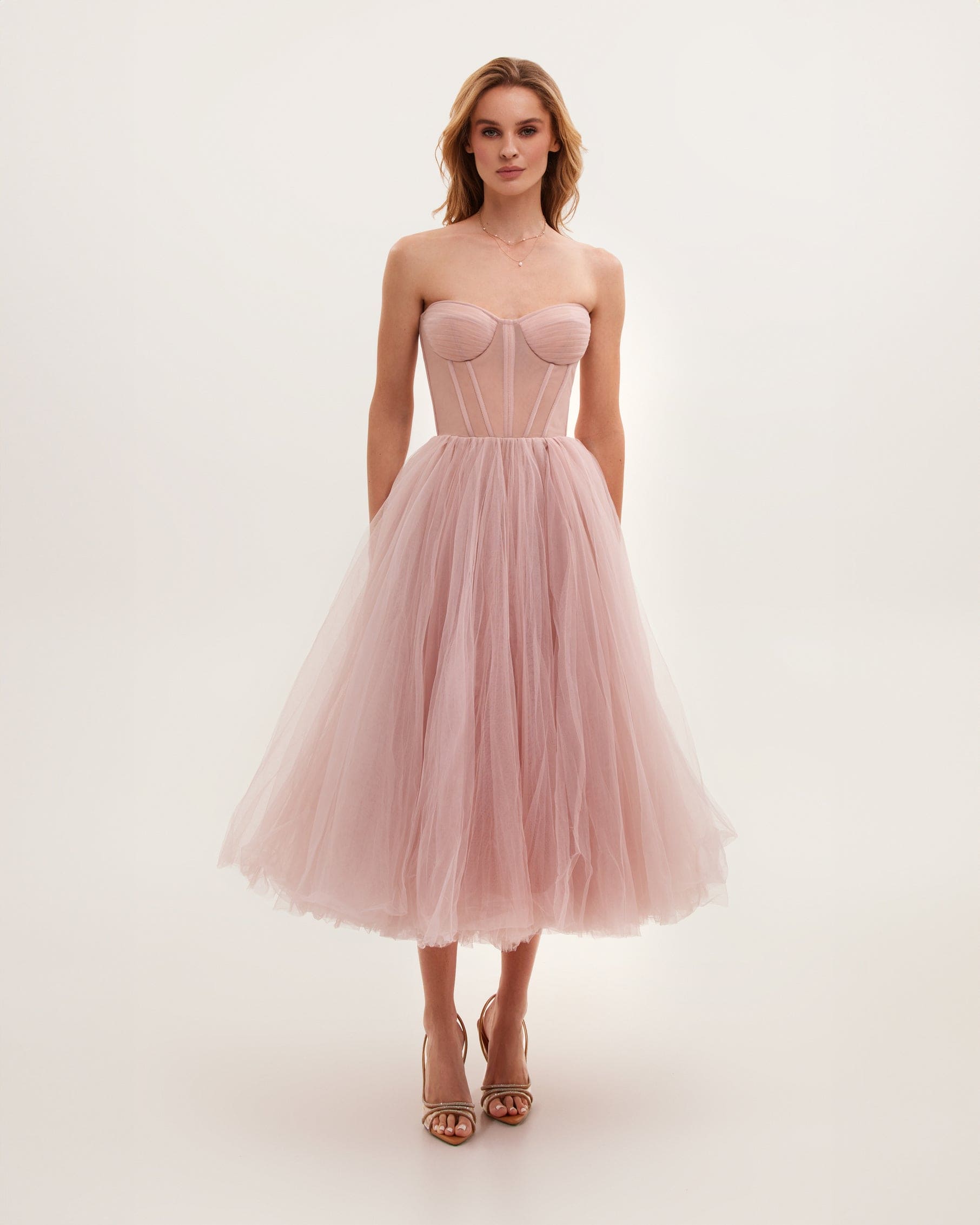 Anna | Elegant Strapless Tulle Dress