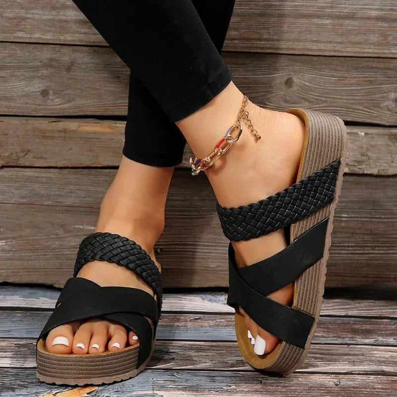 Isabelle | Bentari Braided Strap Sandals