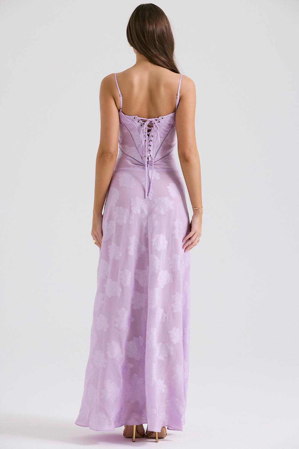 Isla | Elegant Orchid Maxi Dress