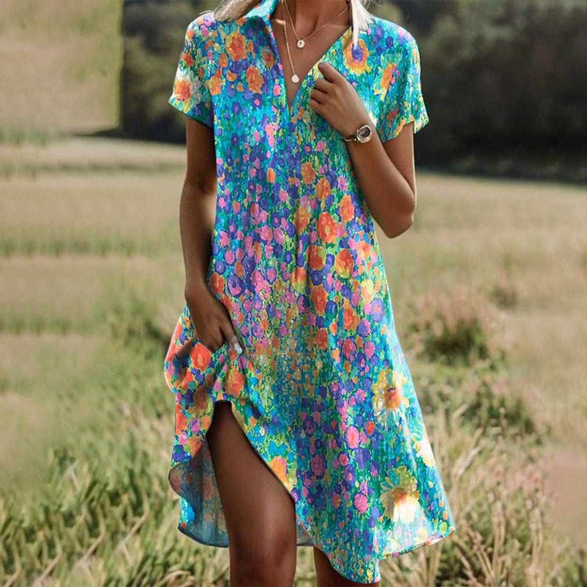 Caroline | Meadow Dots Flutter Dress