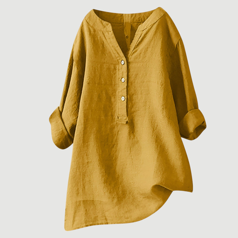 Margot - Comfortable Linen Blouse