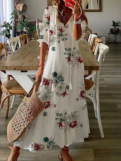 Angela | Breezy Bloom Patio Dress